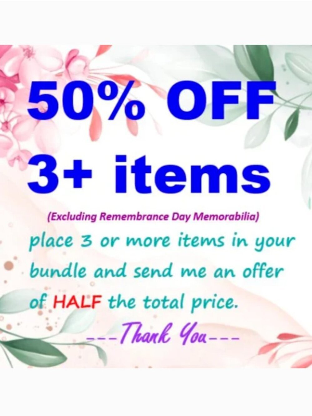 🎇50% OFF 3+...🎇